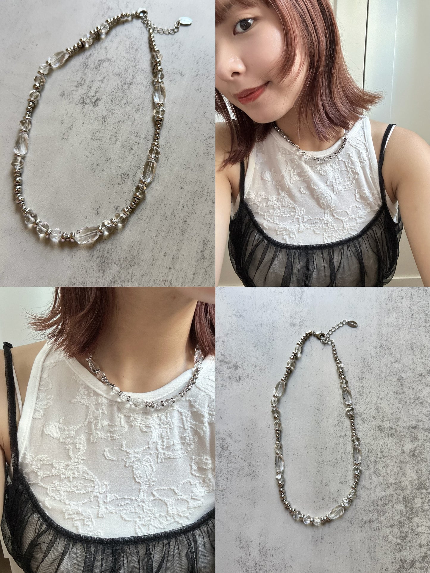 必買！銀珠透明感型格頸鏈