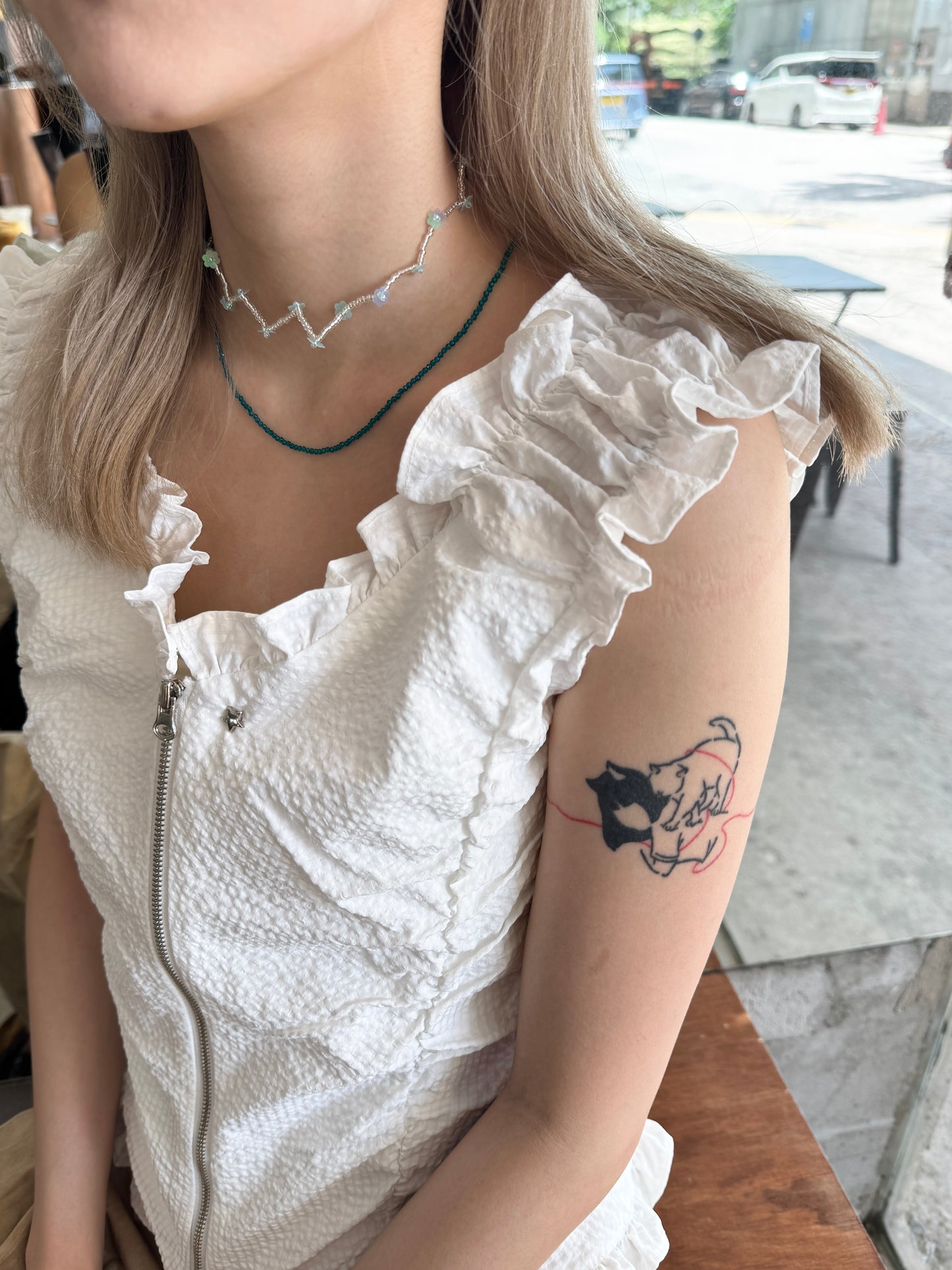 多色入！巨百撘細亮珠幼頸鏈