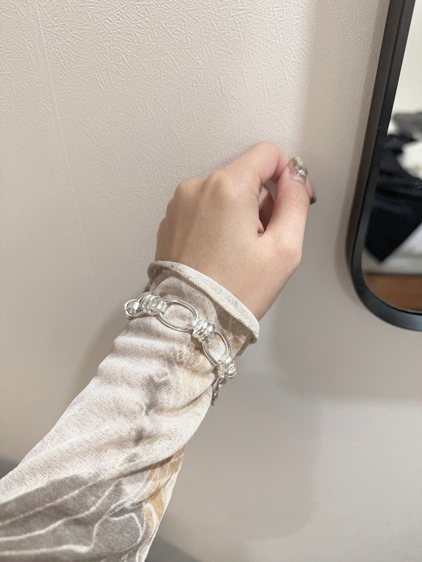 KR連線 霧面扣扣手鏈