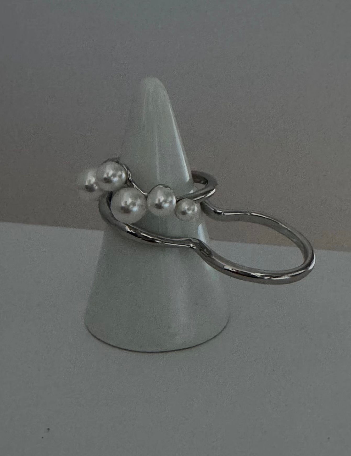 超美的！珍珠雙指RING