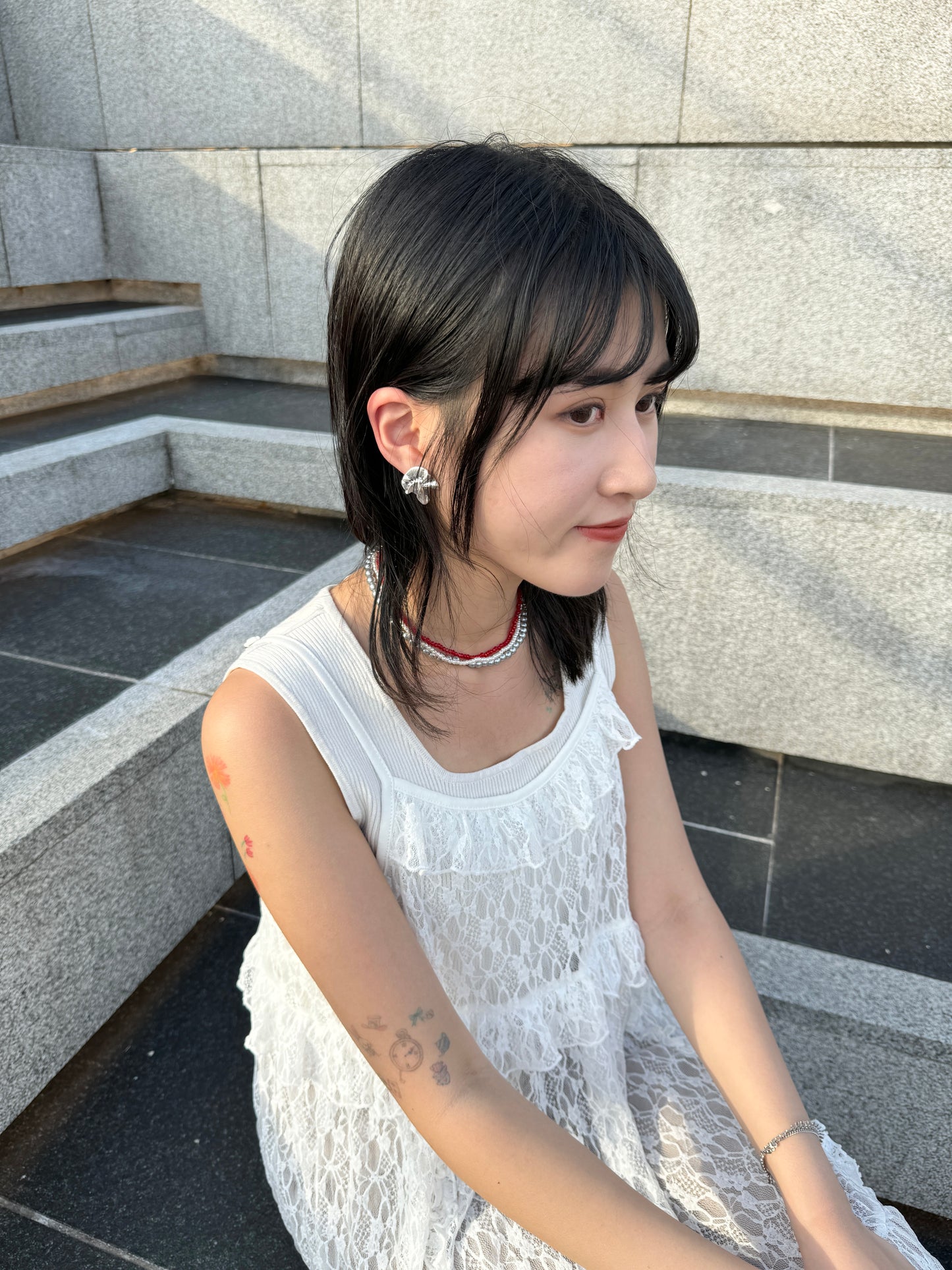 氣質～不規則霧面耳環