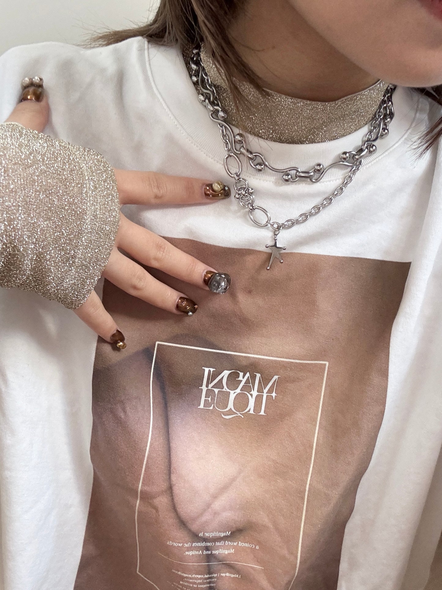 特別扣星形點點頸鏈