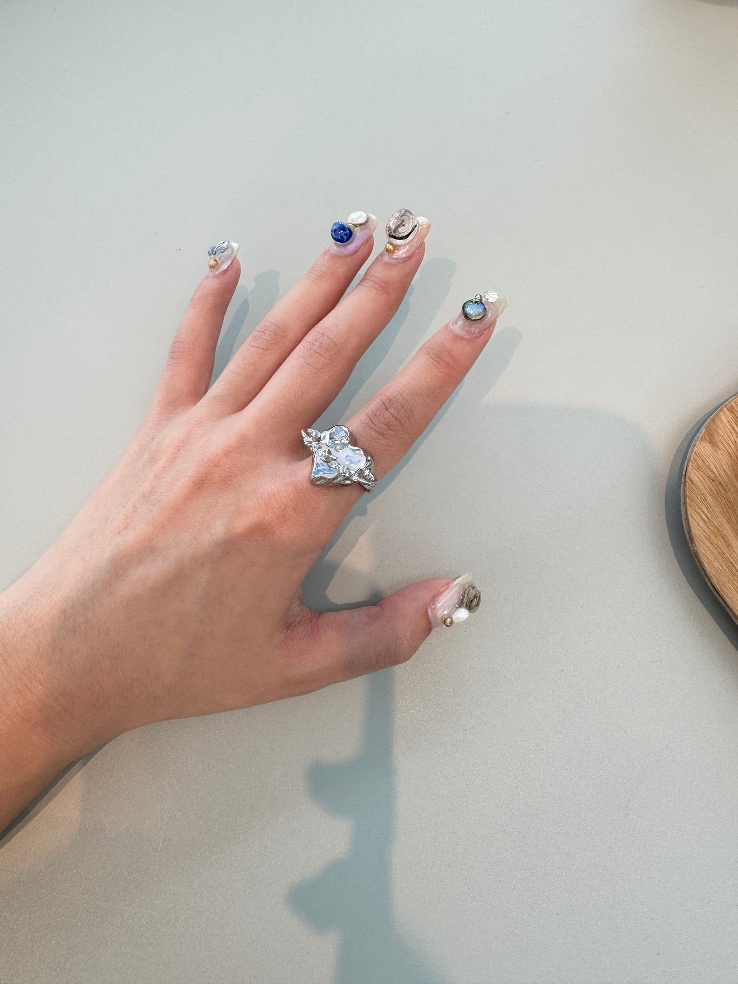 必買！可調Size 星球幻彩心形RING