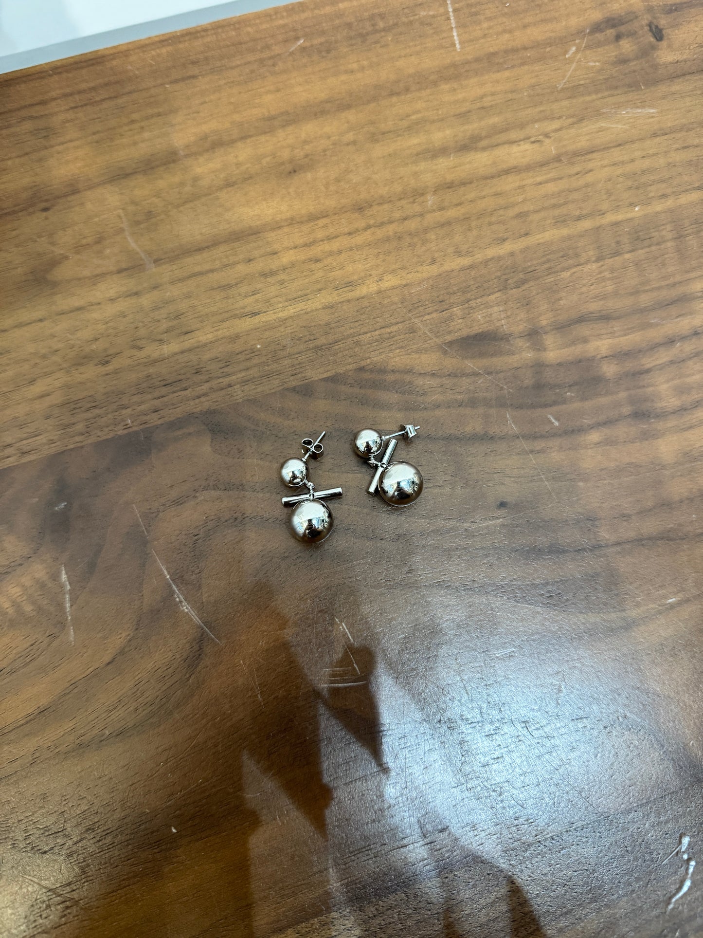 大小拼珠珠平衡耳環