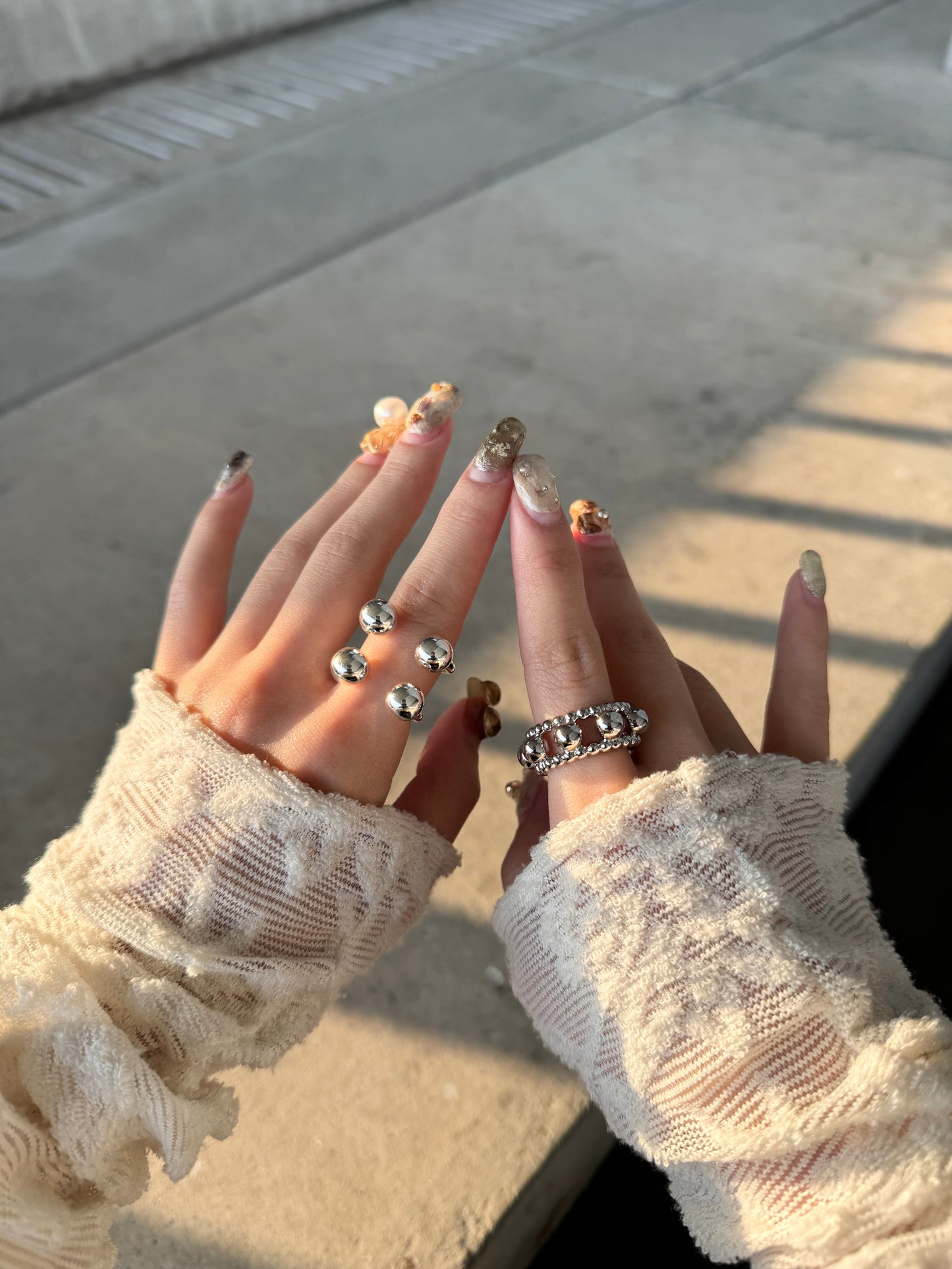 必買！！圓珠框框粗RING