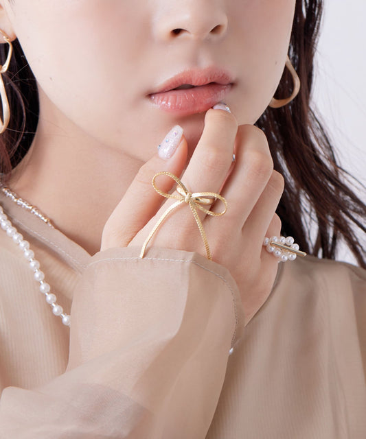 必買 幼條蝴蝶結RING