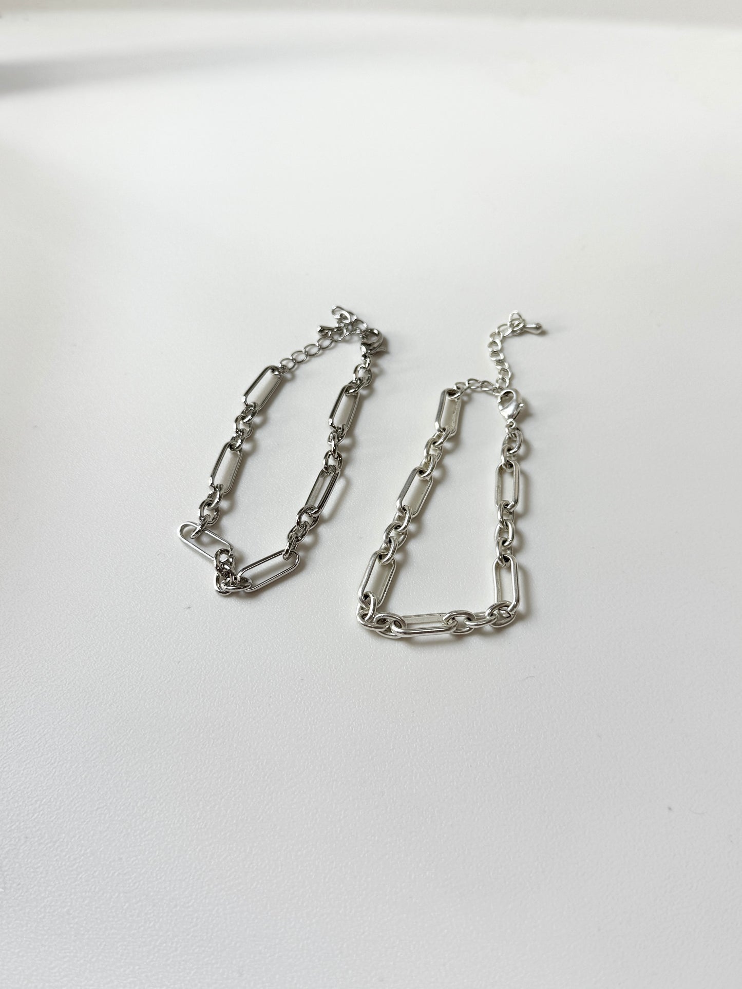 霧/亮面簡約扣扣手鏈￼