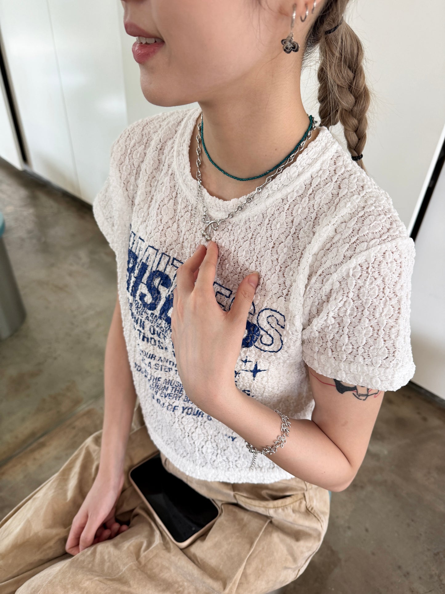 多色入！巨百撘細亮珠幼頸鏈