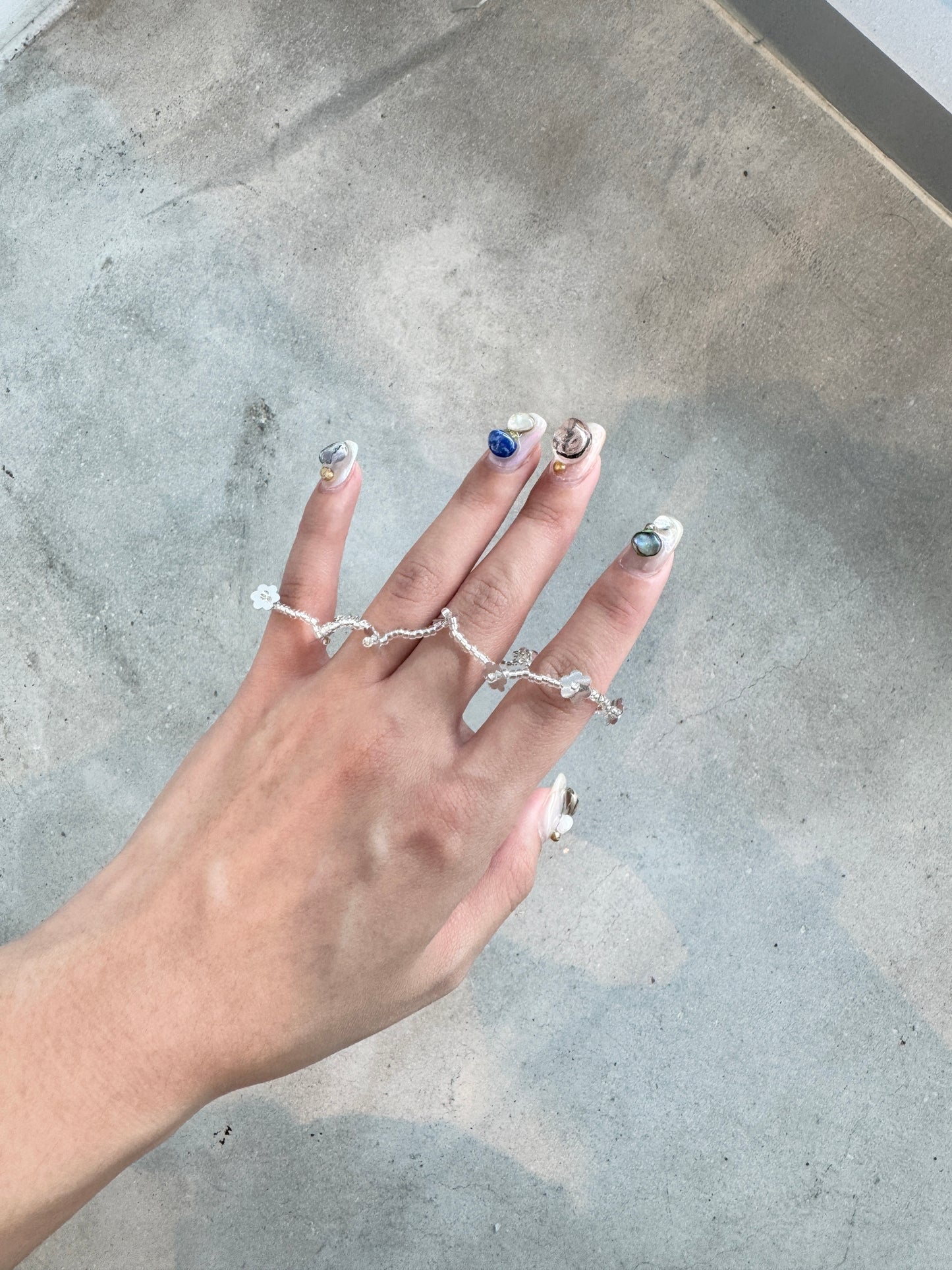 尖尖小花花珠仔手鏈❁⃘*.ﾟ