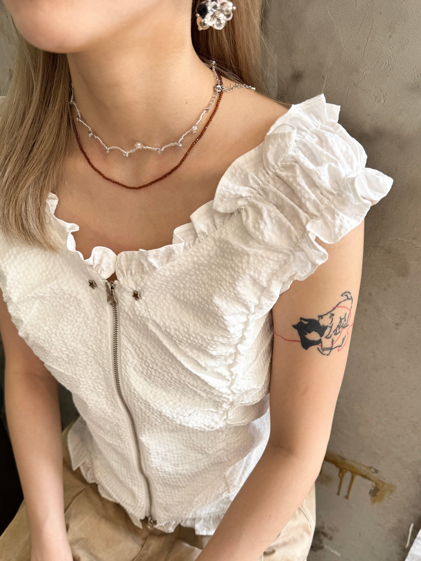 多色入！巨百撘細亮珠幼頸鏈