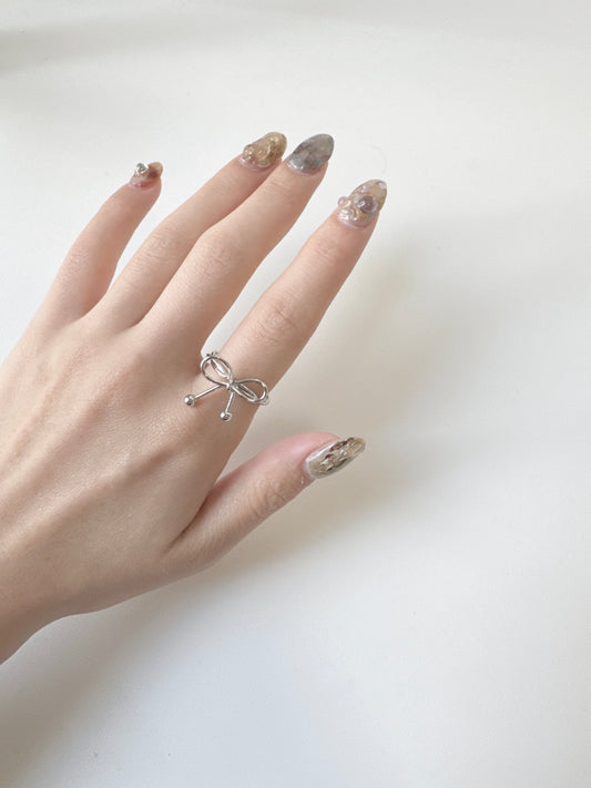 開口款！扭扭邊RIBBON RING