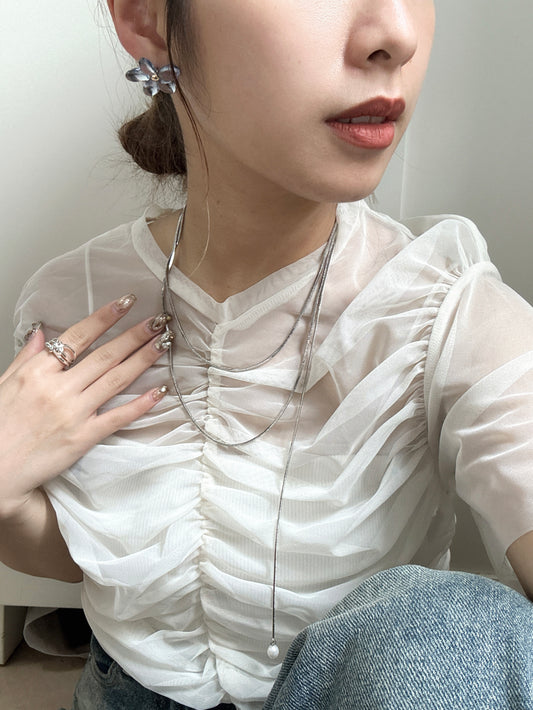 2WAYS兩層珍珠長頸鏈