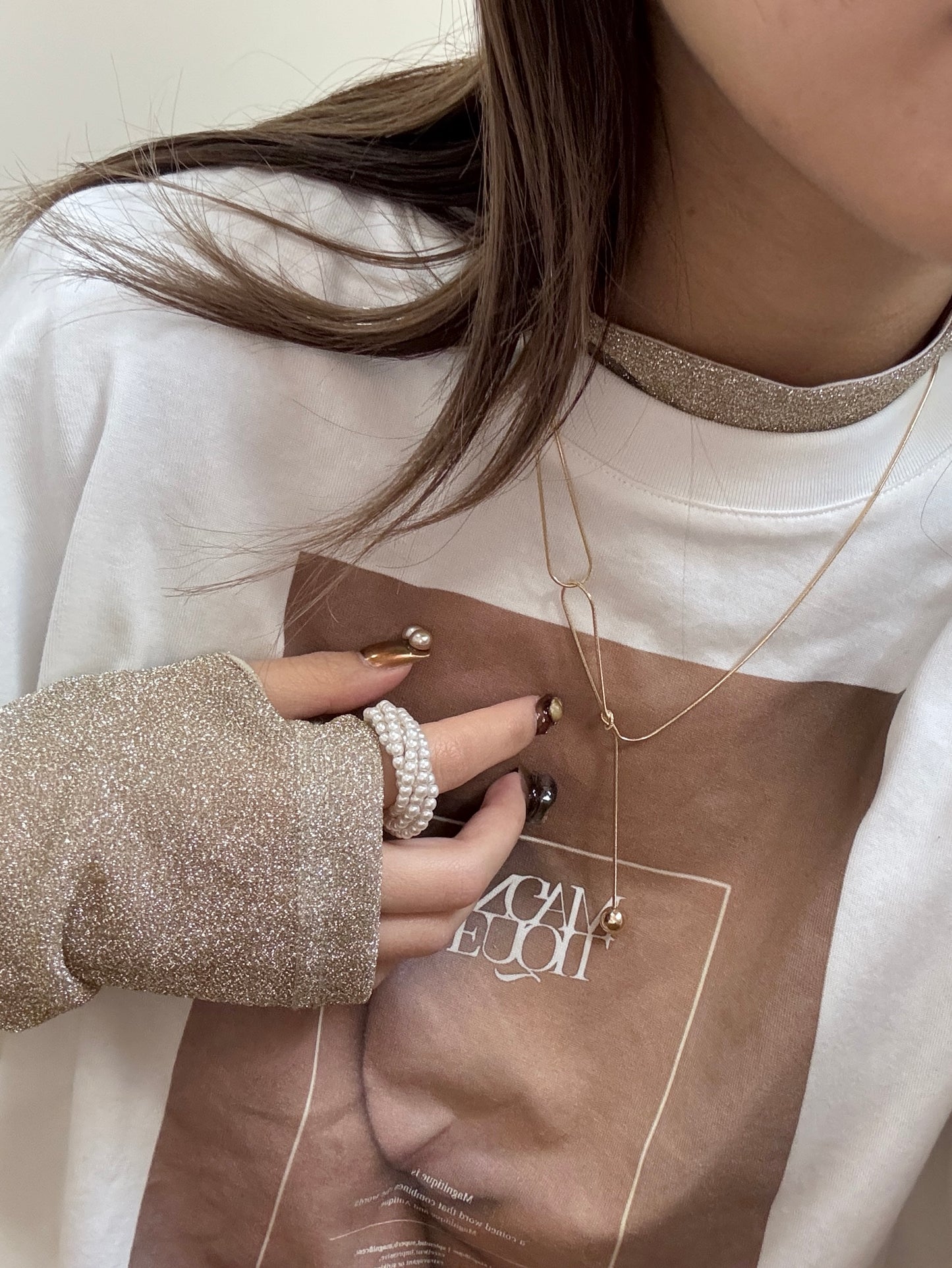 推薦款！波波打結相連頸鏈