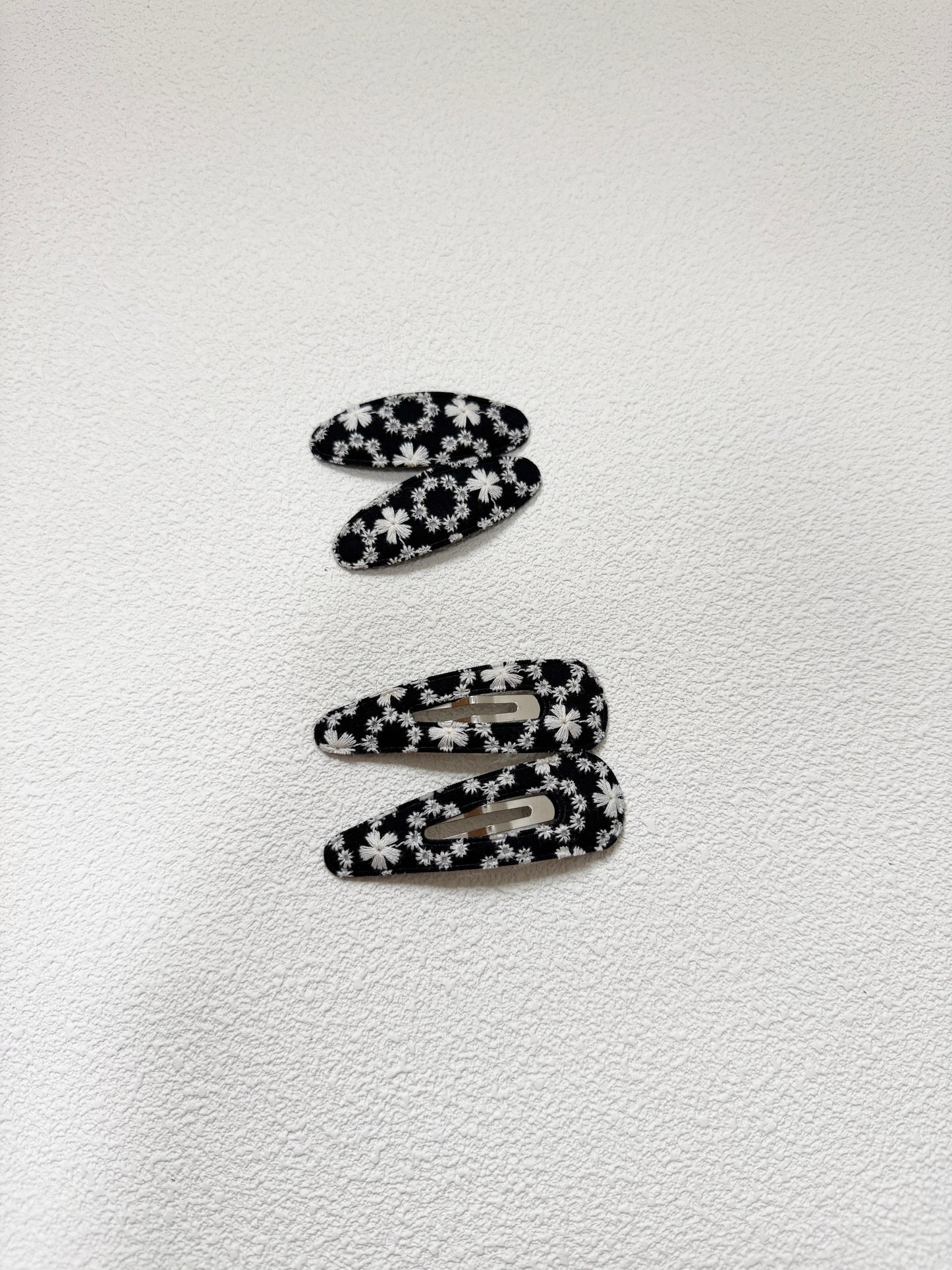 刺繡花花髮夾SET（空心款）