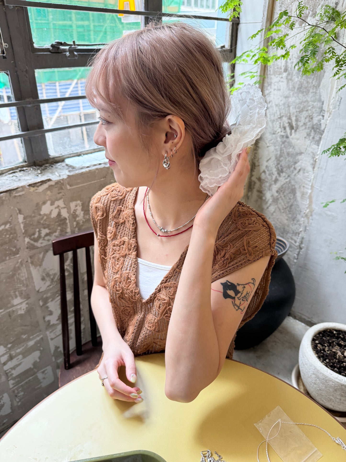 店主推薦! 3層Lace邊邊仙氣髮圈