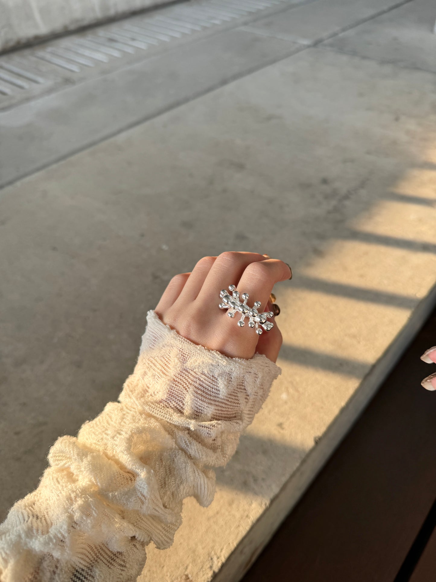 點點橫條開口RING