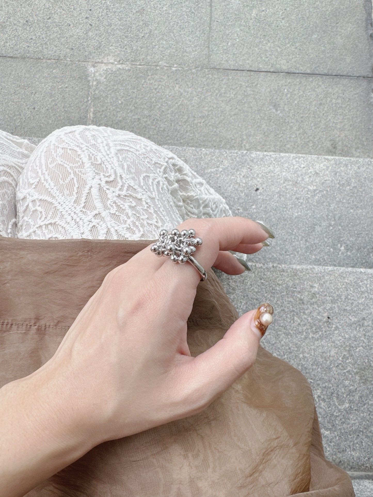 分SIZE的～波波串珠RING