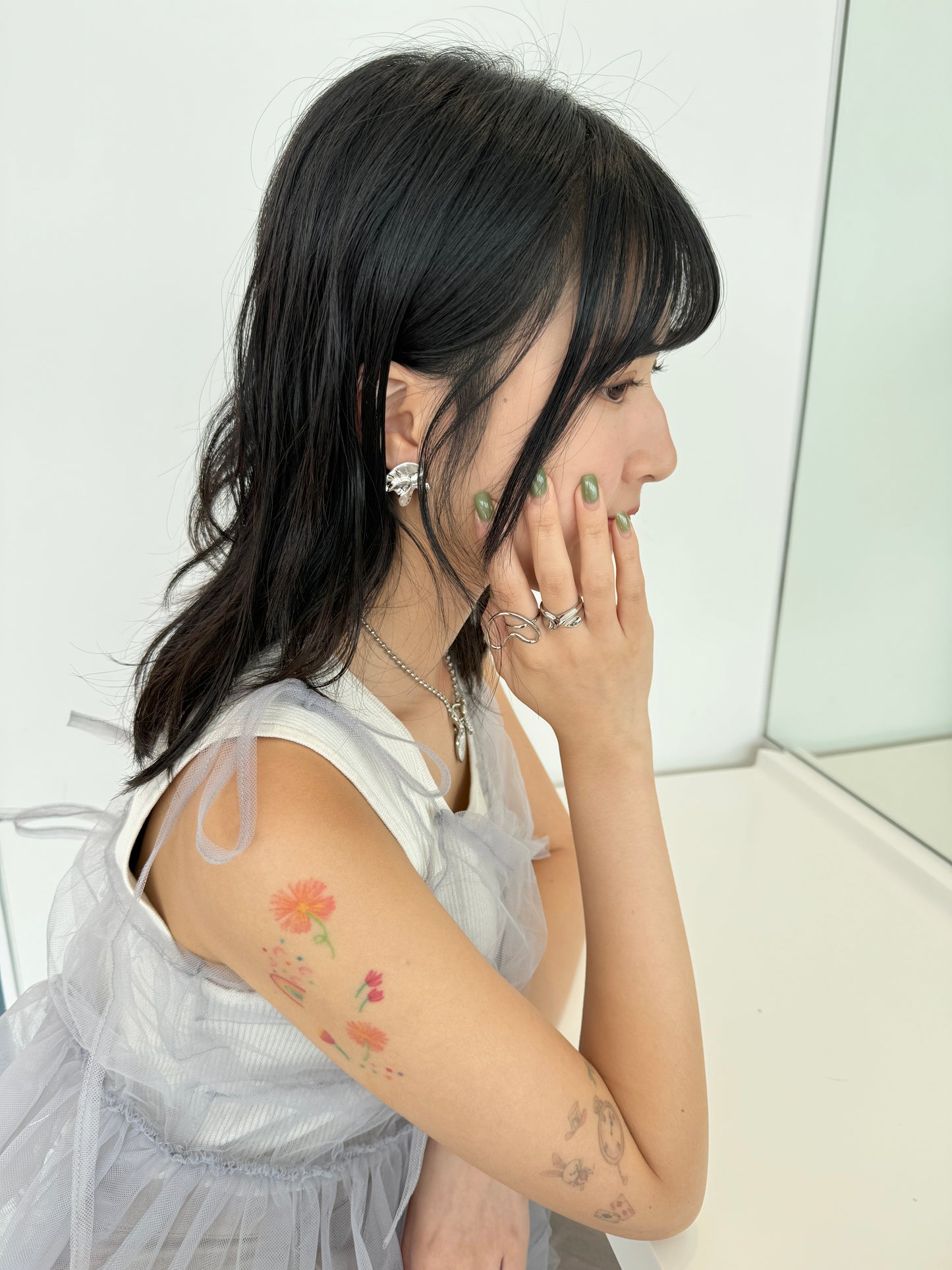 氣質～不規則霧面耳環