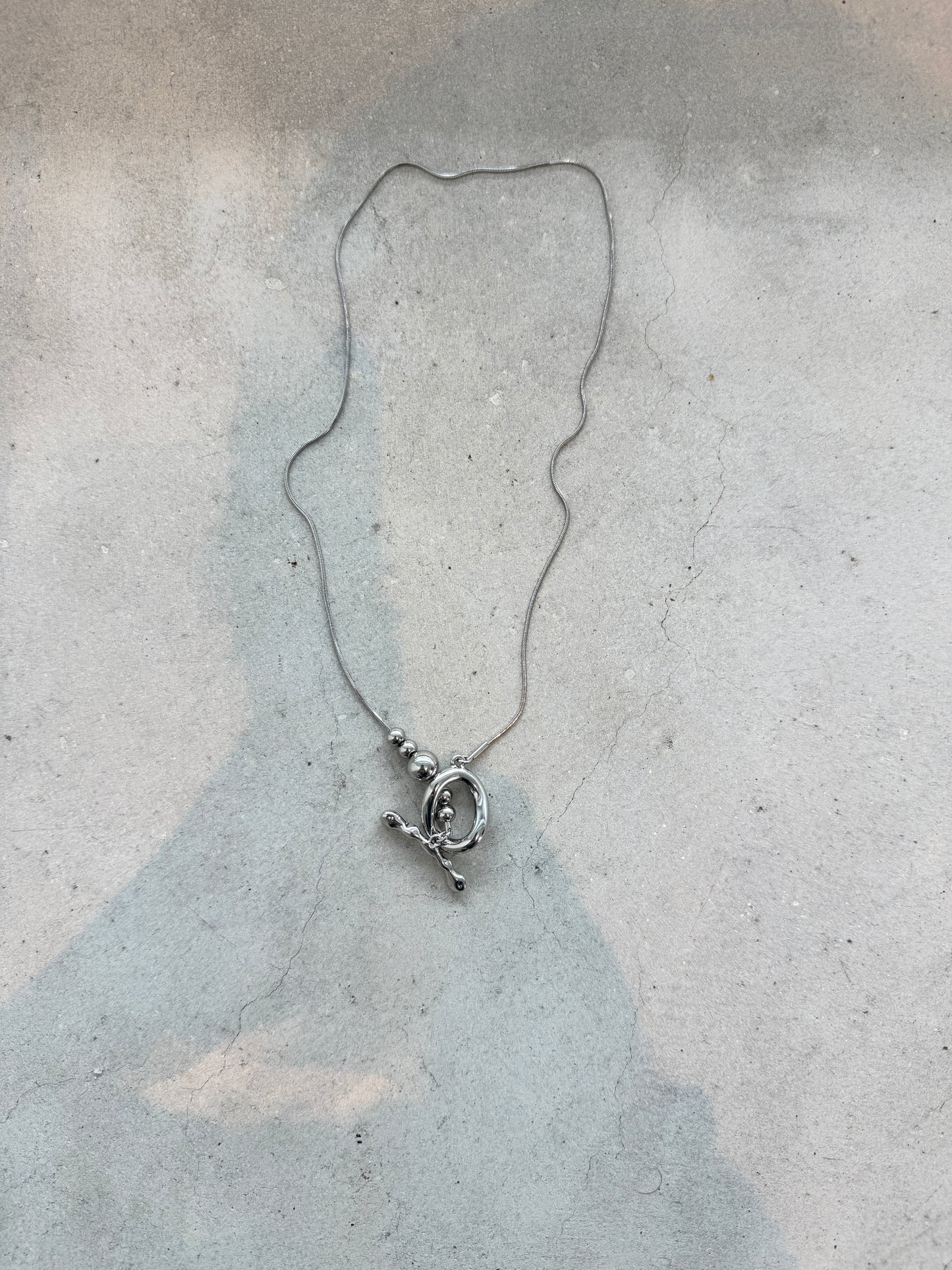 簡單感珠珠T扣頸鏈