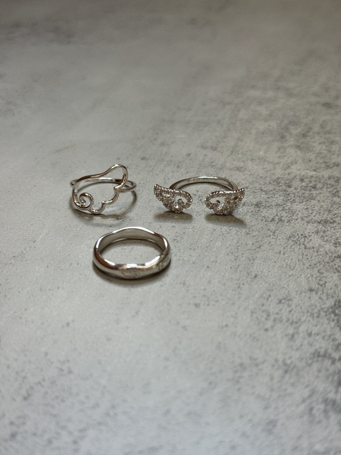 低調暗刻紋RING