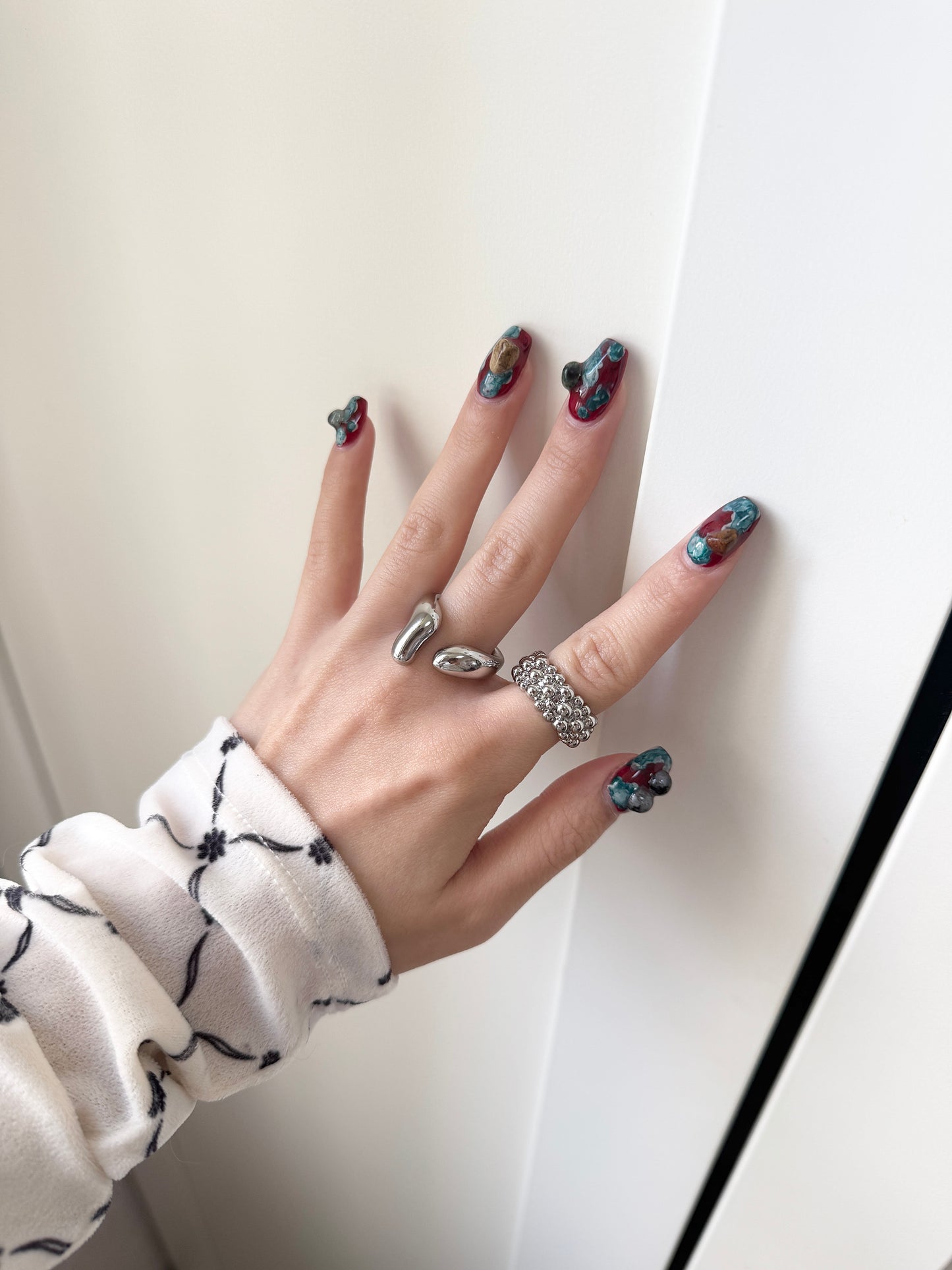 凹凸珠珠開口RING