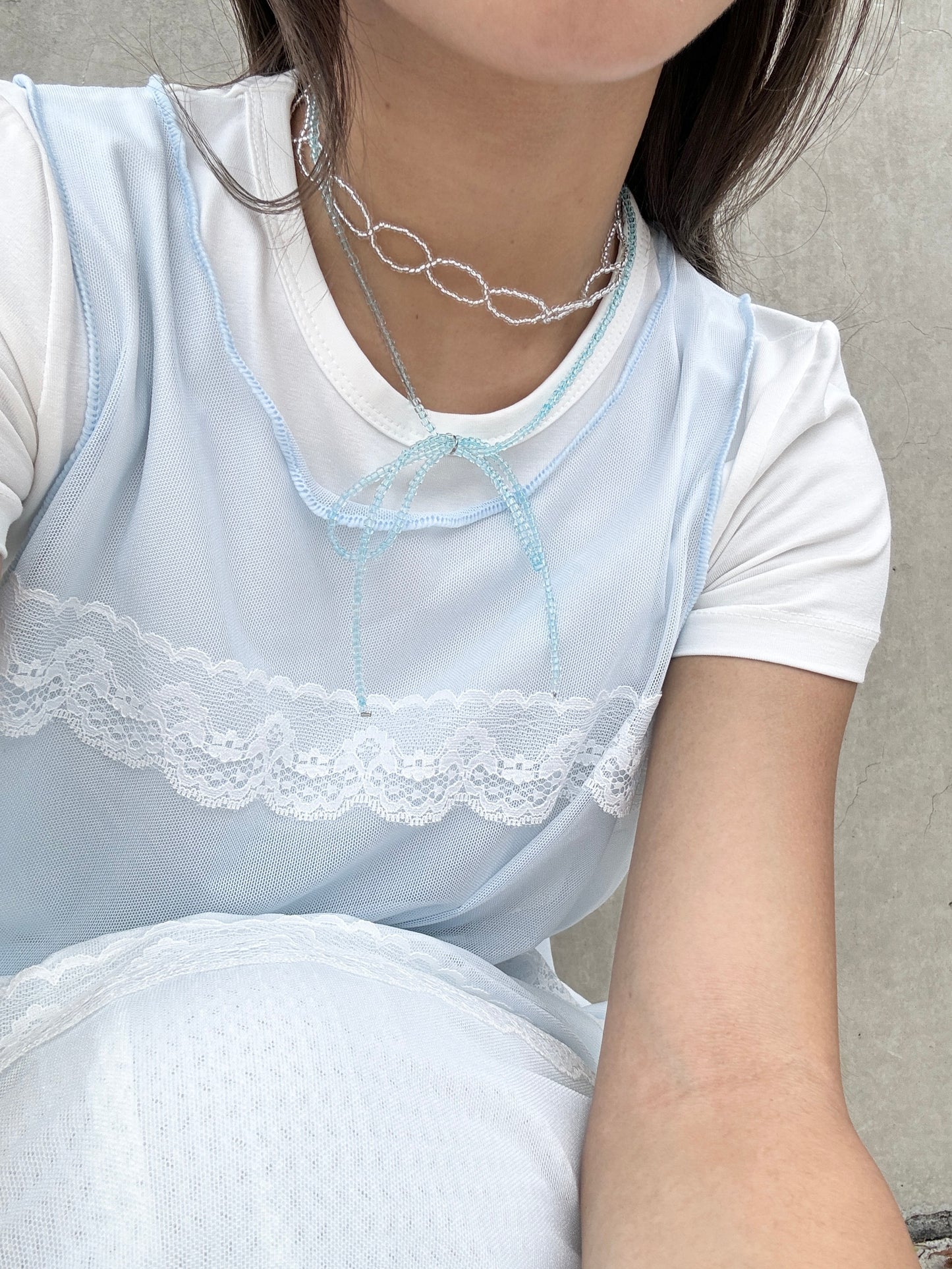 透明感圈圈LAYER NECKLACE （四色入！）