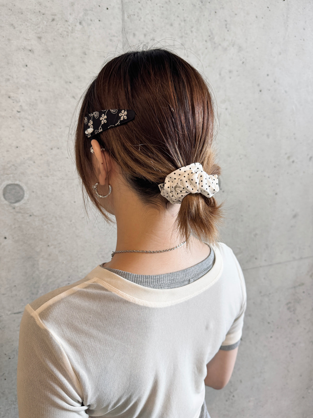 日系～刺繡花花髮夾