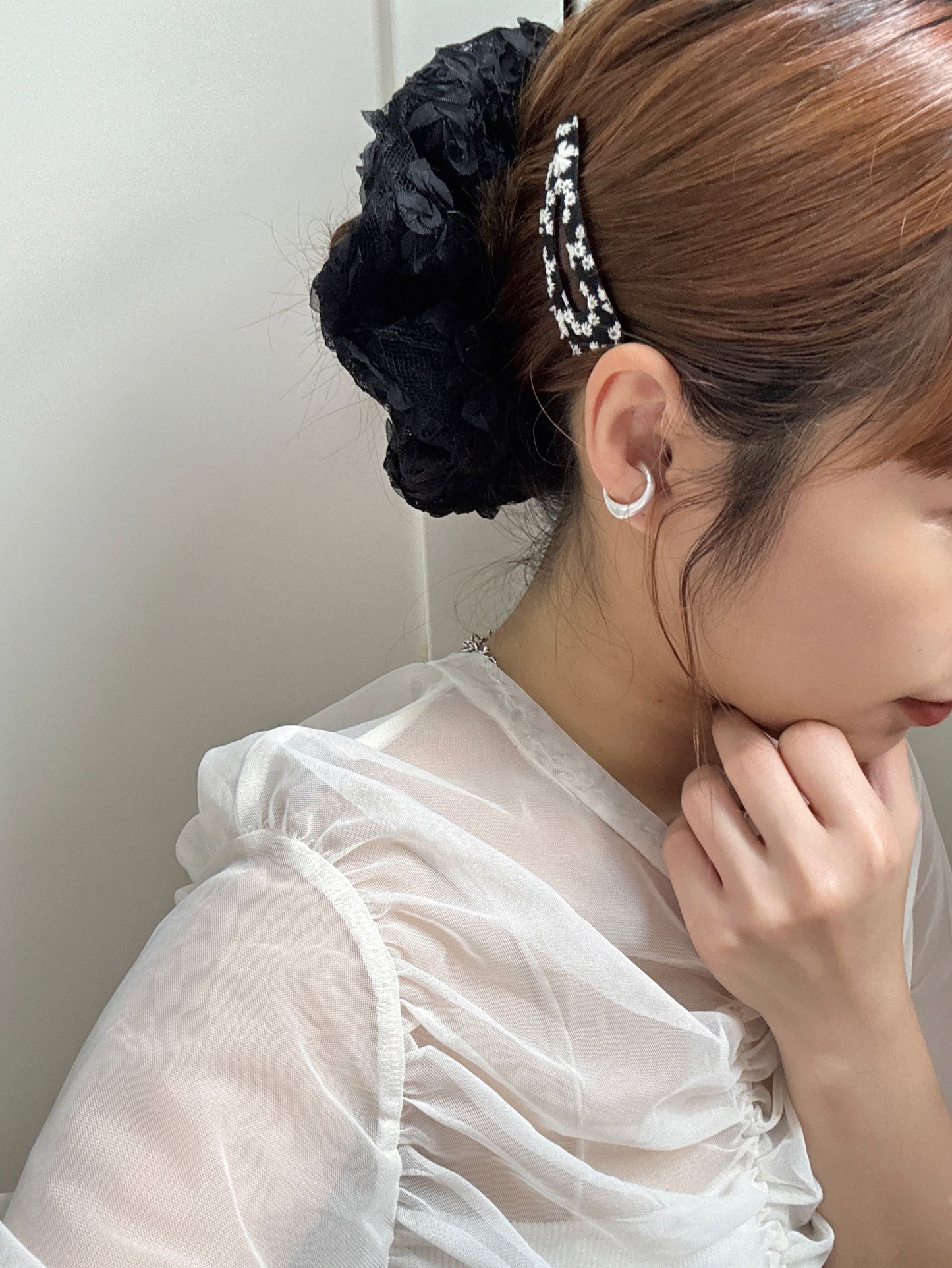 霧面水滴感不規則EARCUFF