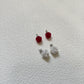 Mini小花球珠珠耳環