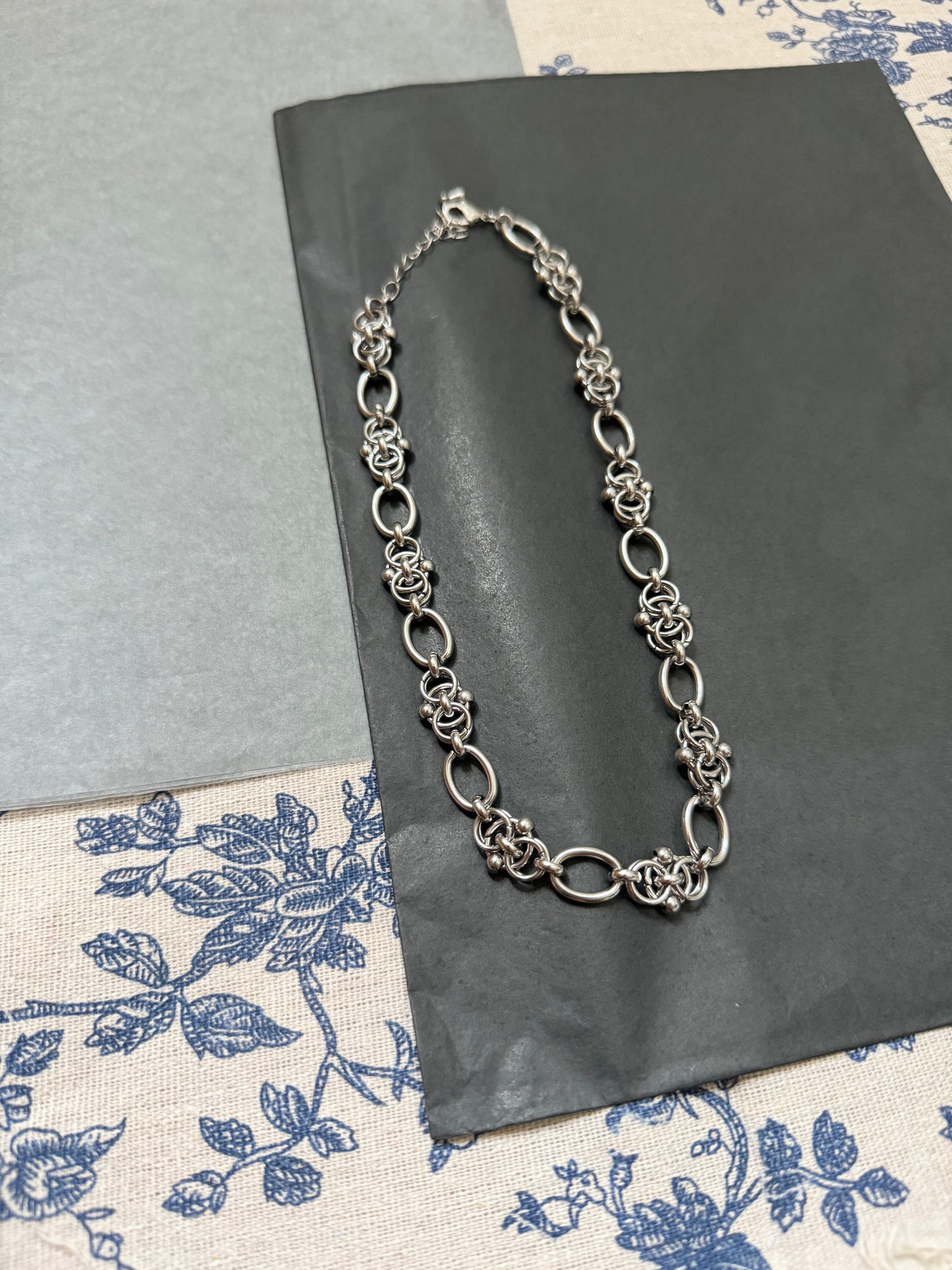 推！自留靚圓珠扣扣頸鏈