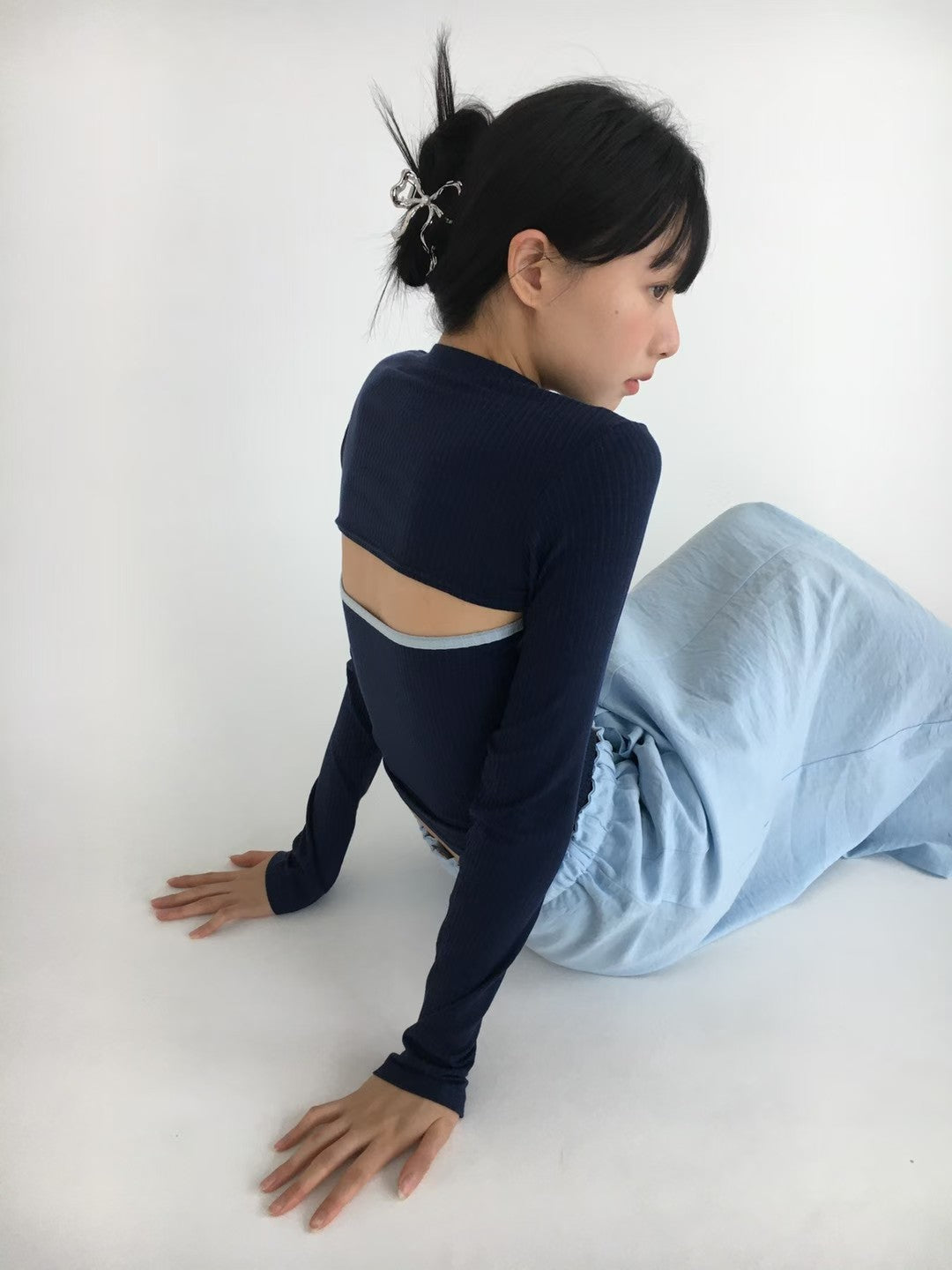 絲帶蝴蝶結髮夾