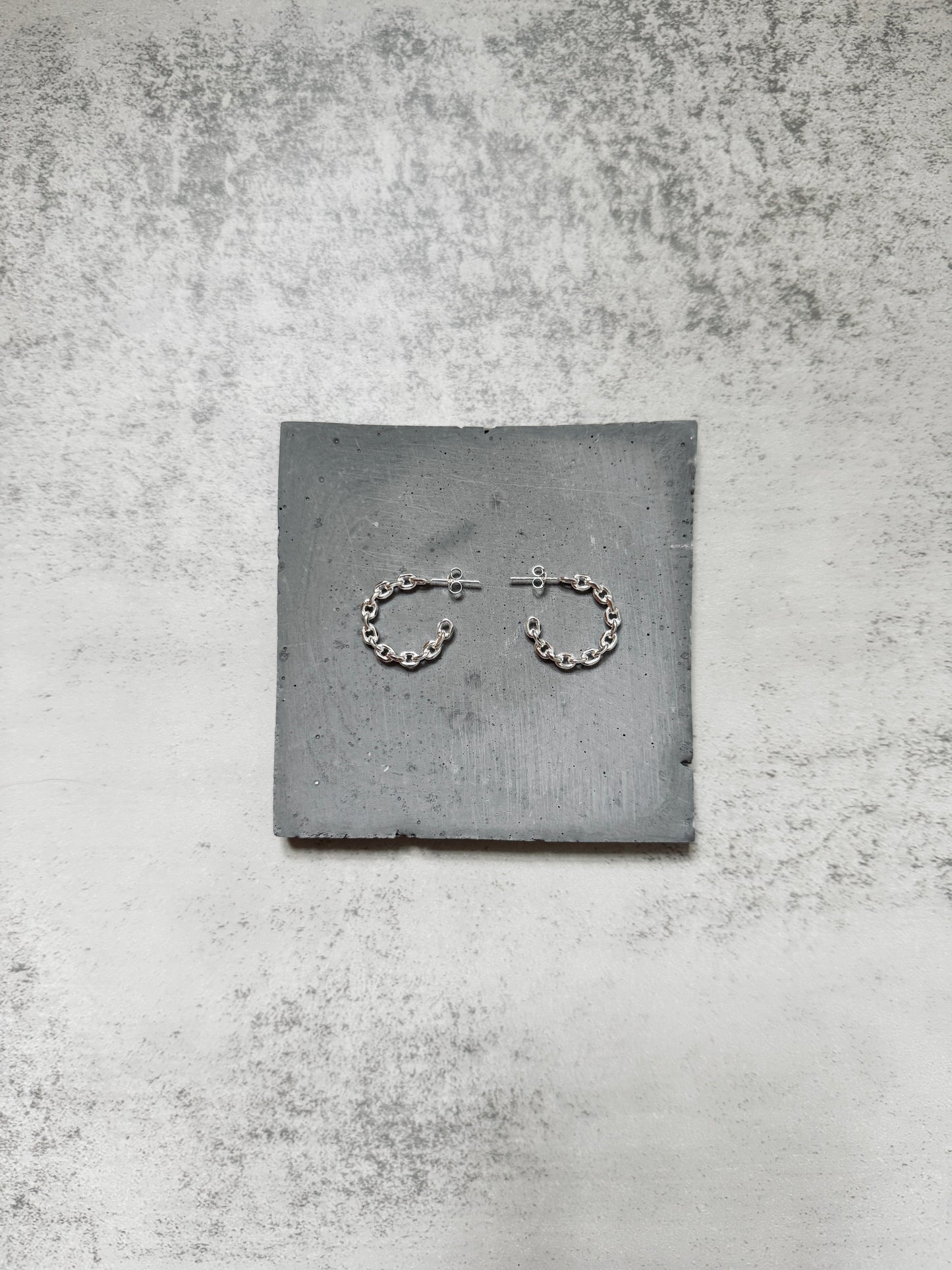 S925純銀/ 幼鏈半彎耳環