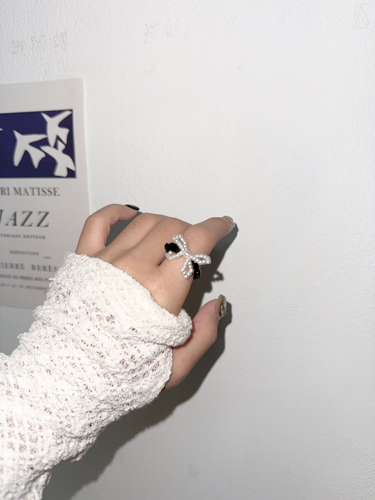 自留拼石蝴蝶結RING￼