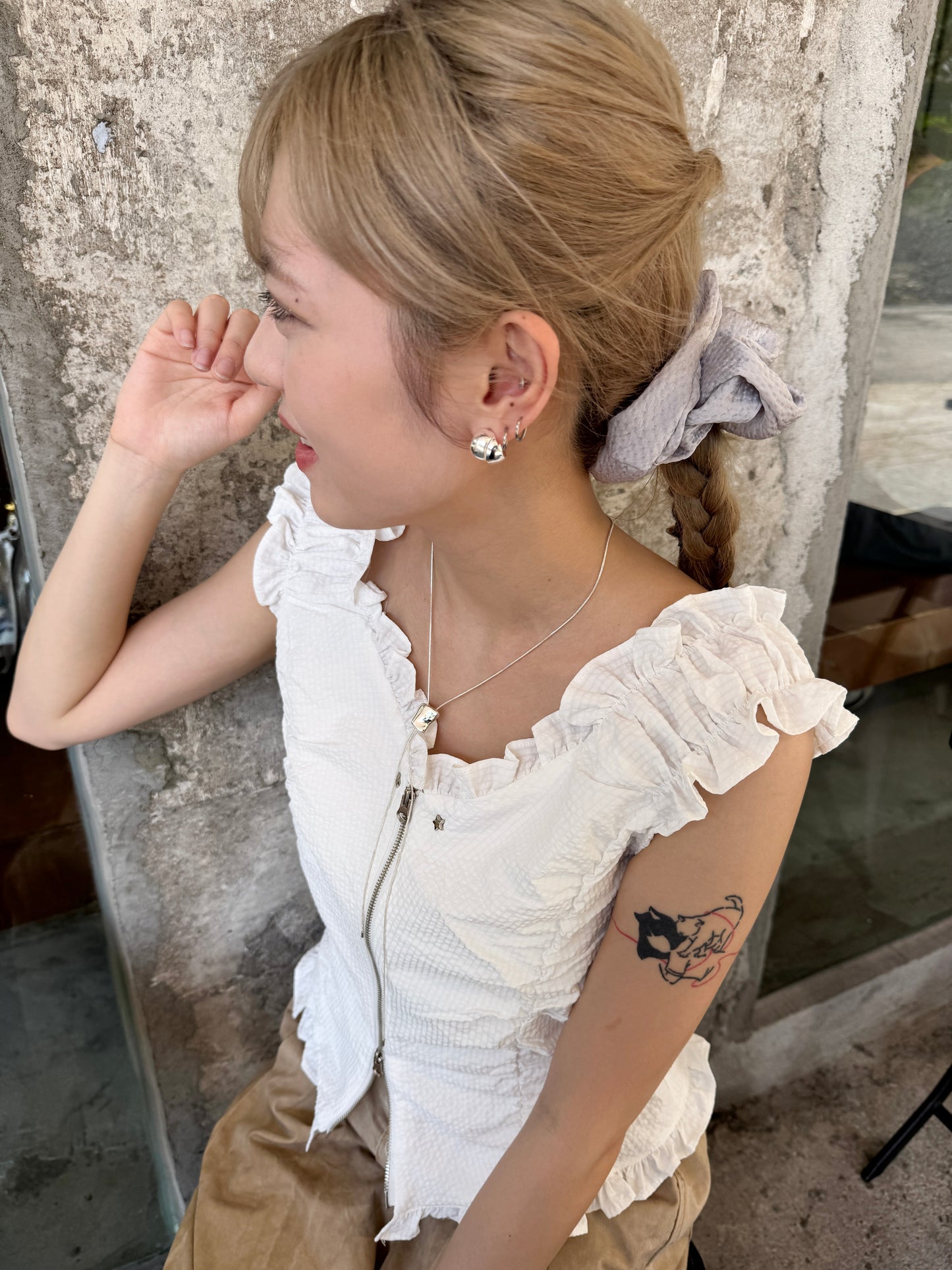 必買～方扣氣質感長頸鏈