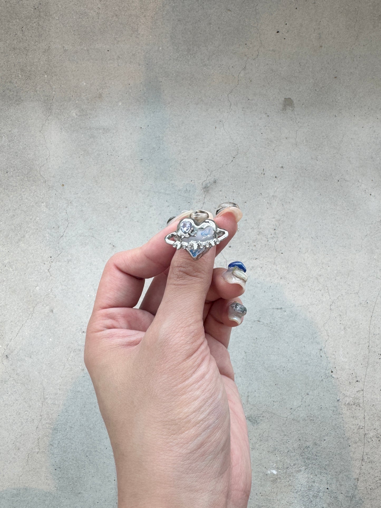 必買！可調Size 星球幻彩心形RING