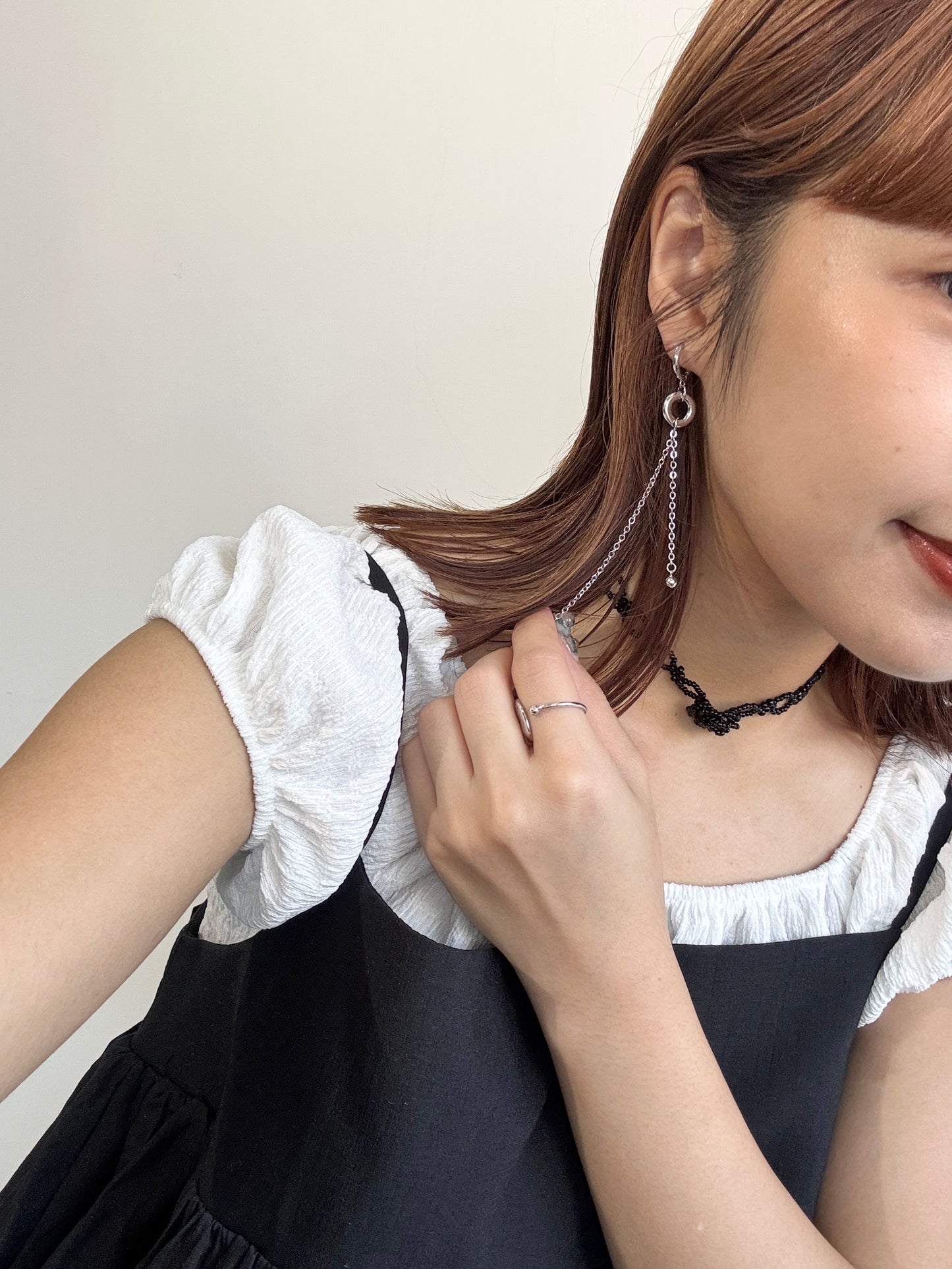 織珠仔花花頸鏈！