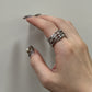 Basic橫條扣扣RING
