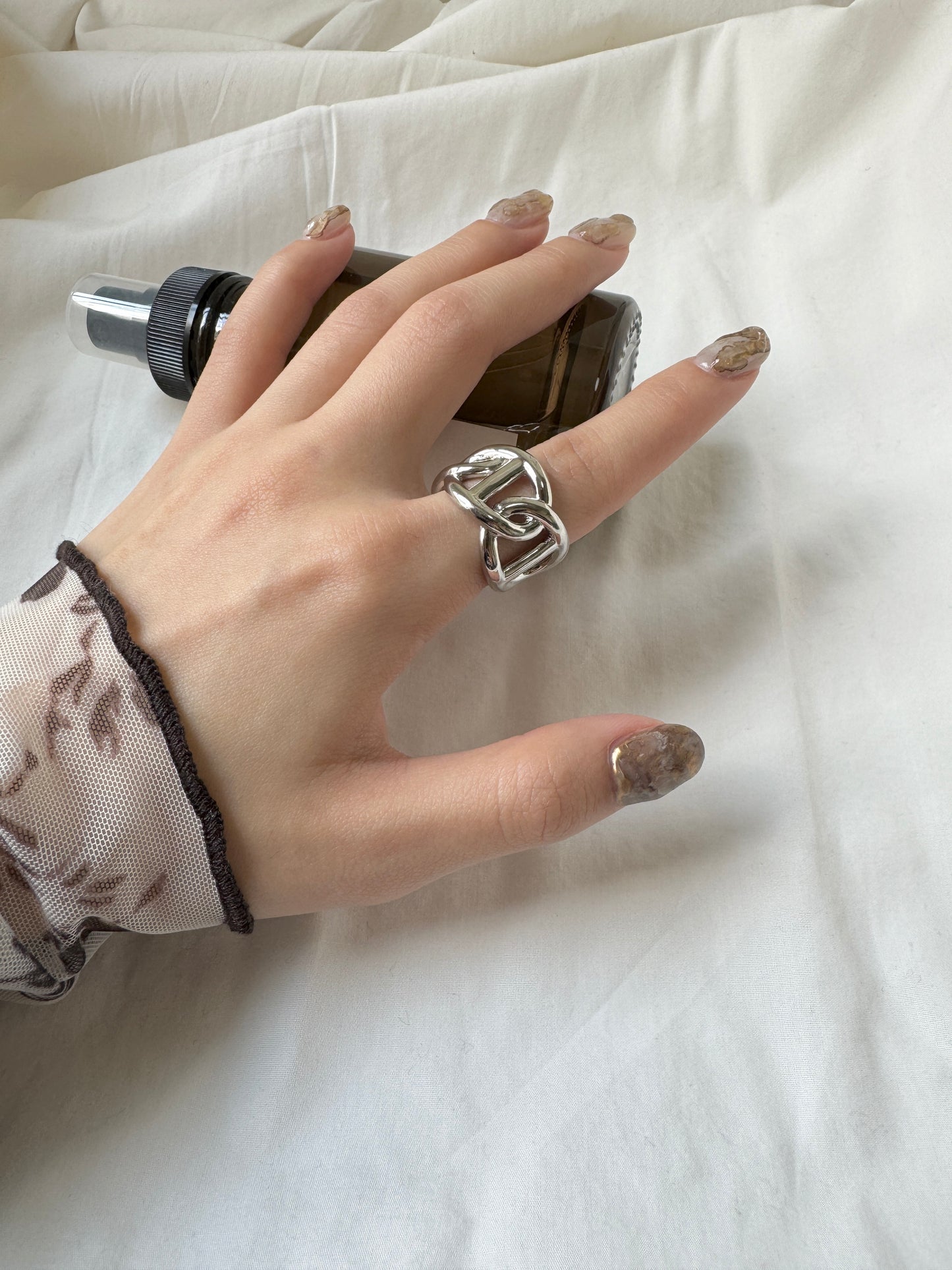 型一點的～粗字母交叉RING