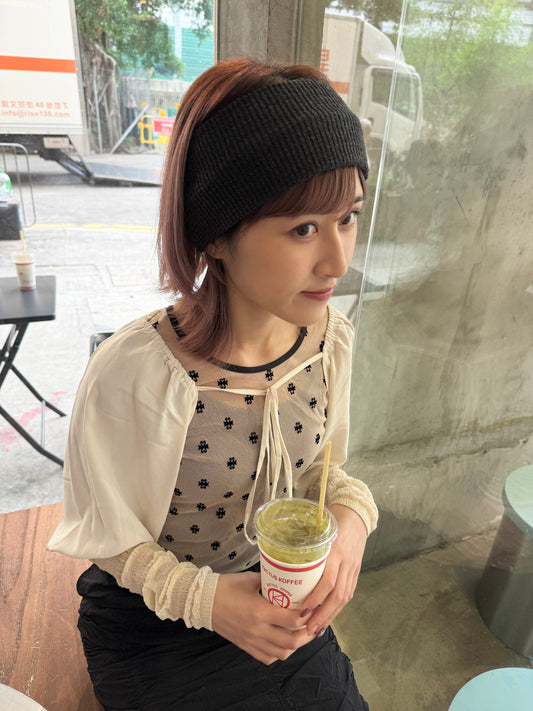 4色入～針織彈性粗髮帶