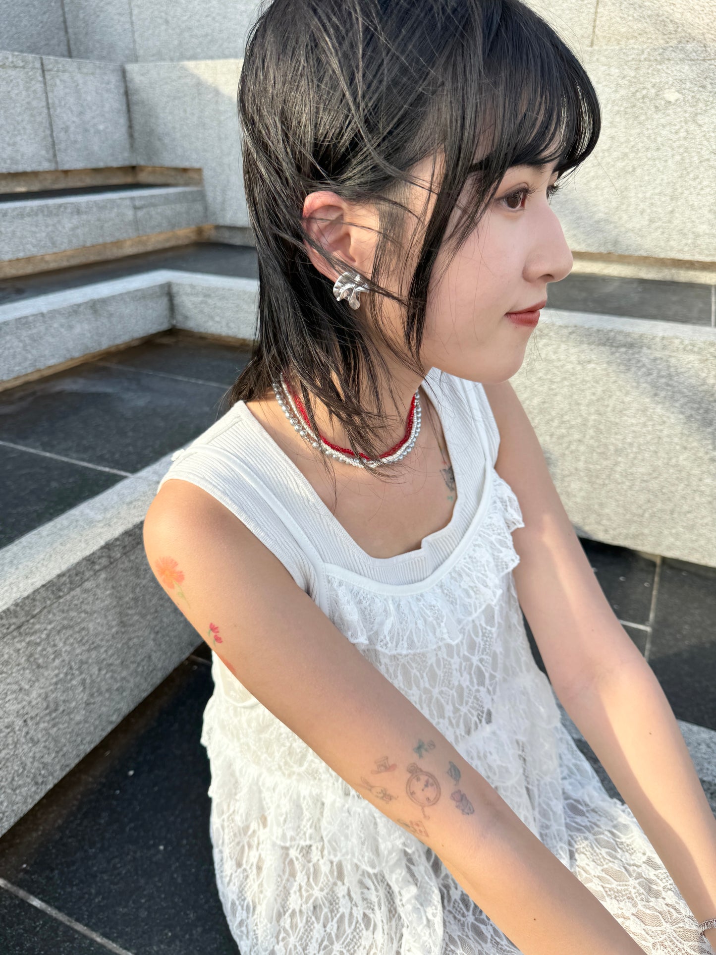 氣質～不規則霧面耳環