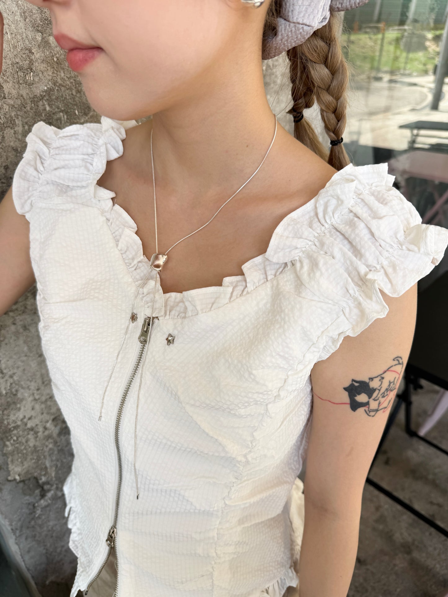 必買～方扣氣質感長頸鏈