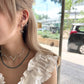 Must pick ❁⃘*.ﾟ刻制小花形圓扣耳環