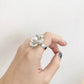 氣質花形珍珠RING