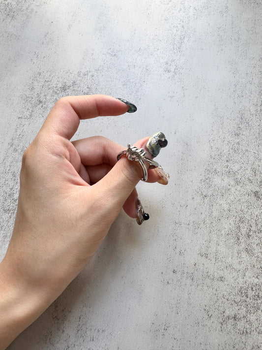 推！交叉線條RING