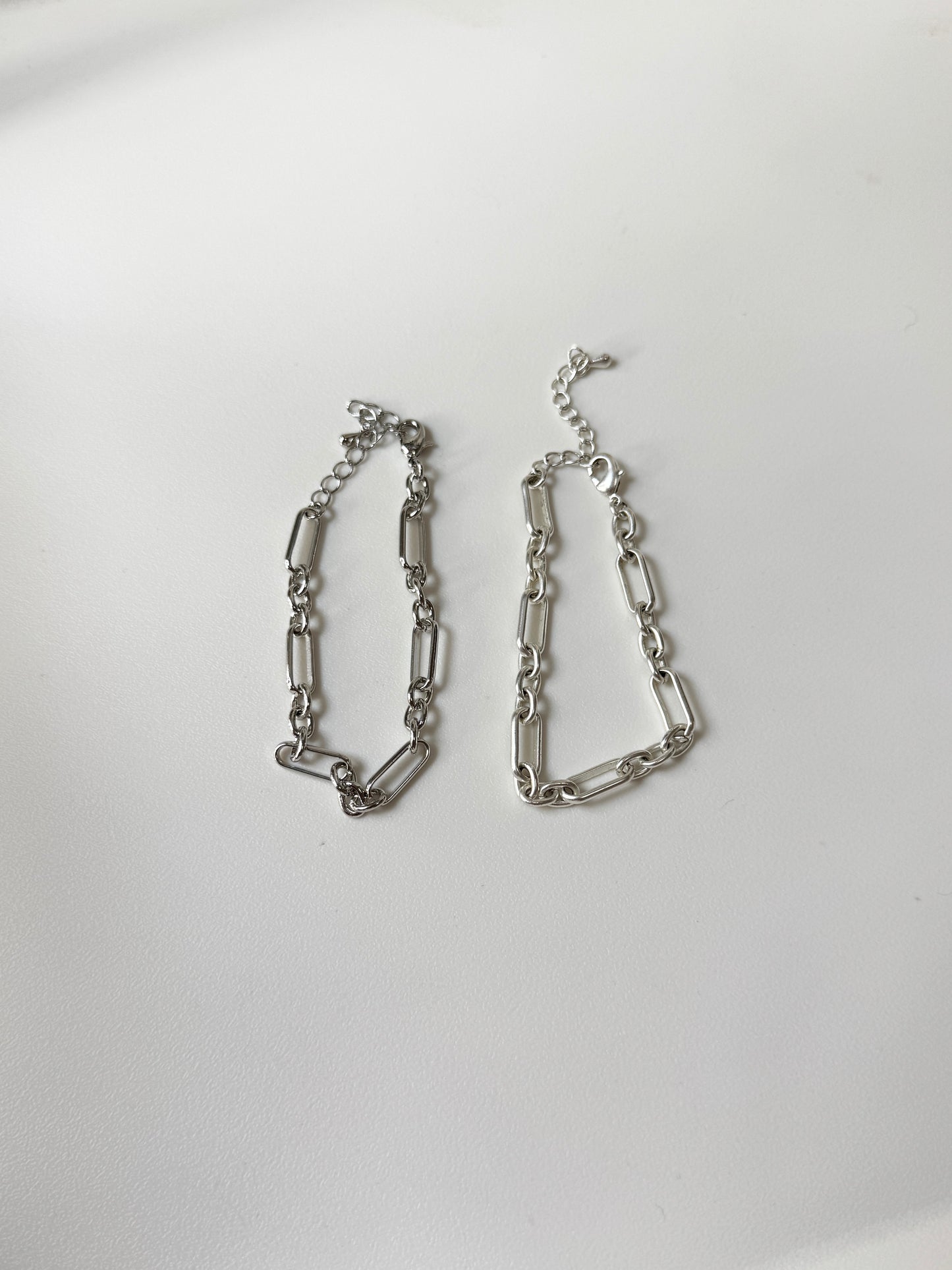 霧/亮面簡約扣扣手鏈￼