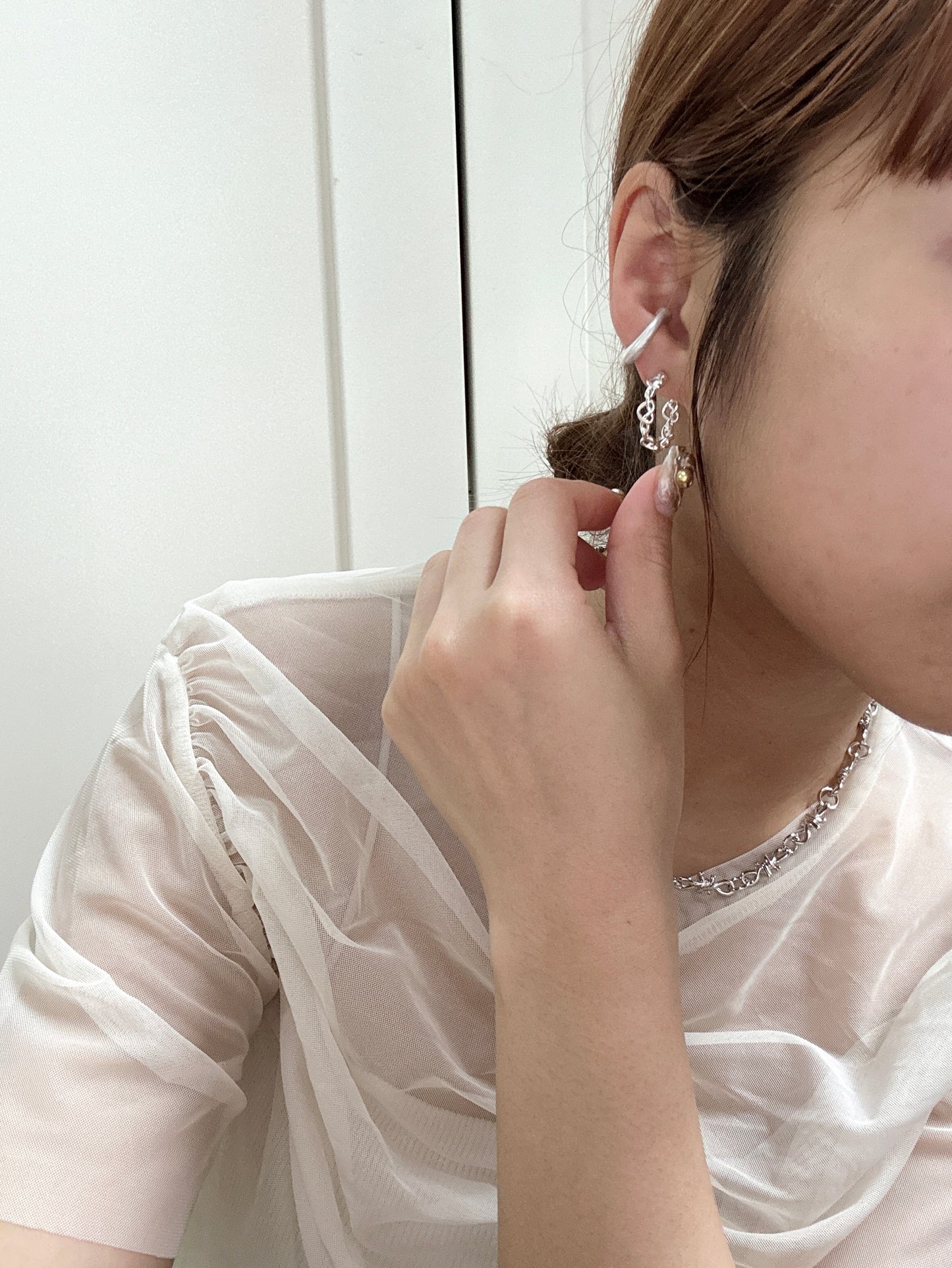 心心扣幼款耳環