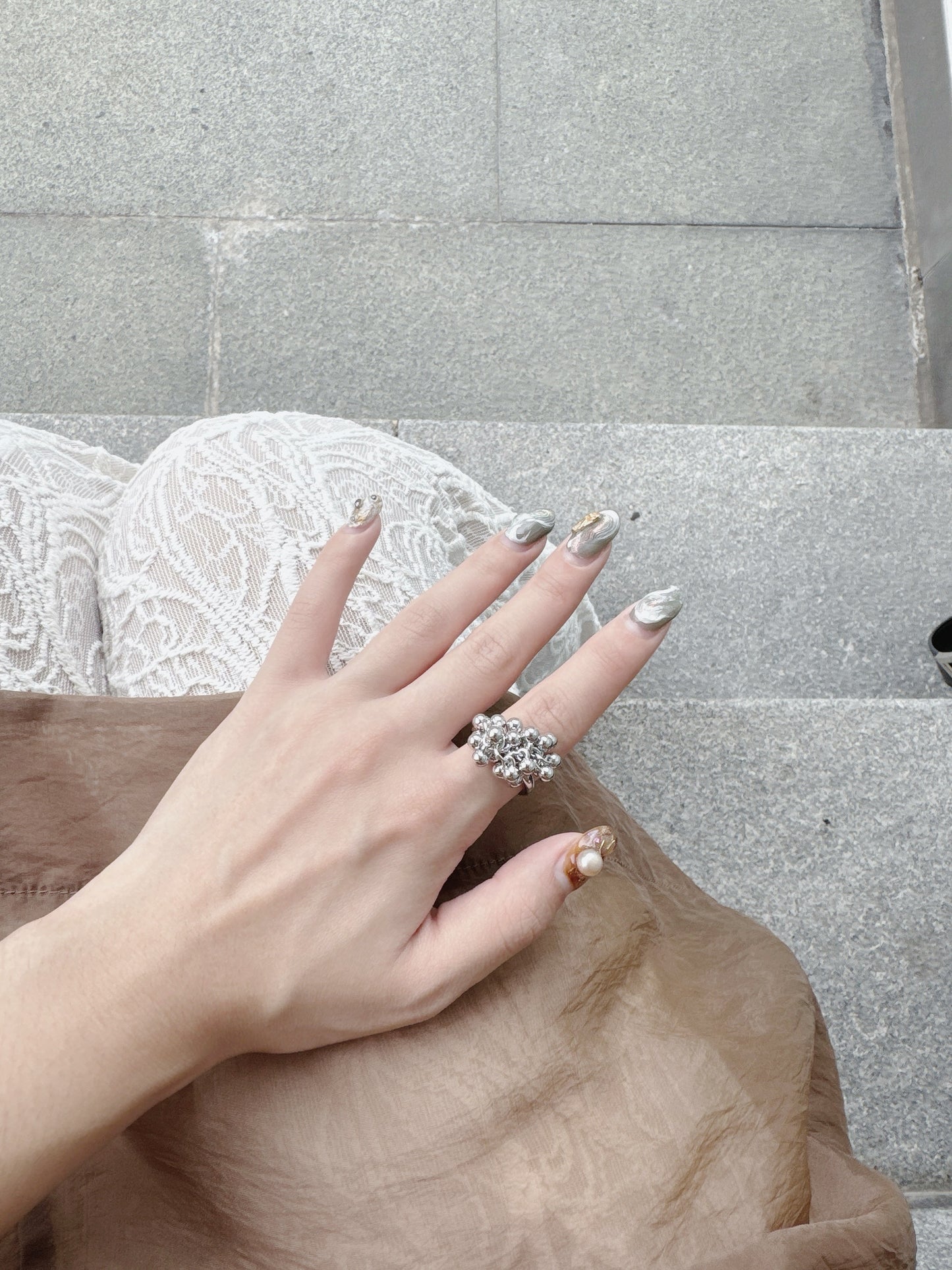 分SIZE的～波波串珠RING