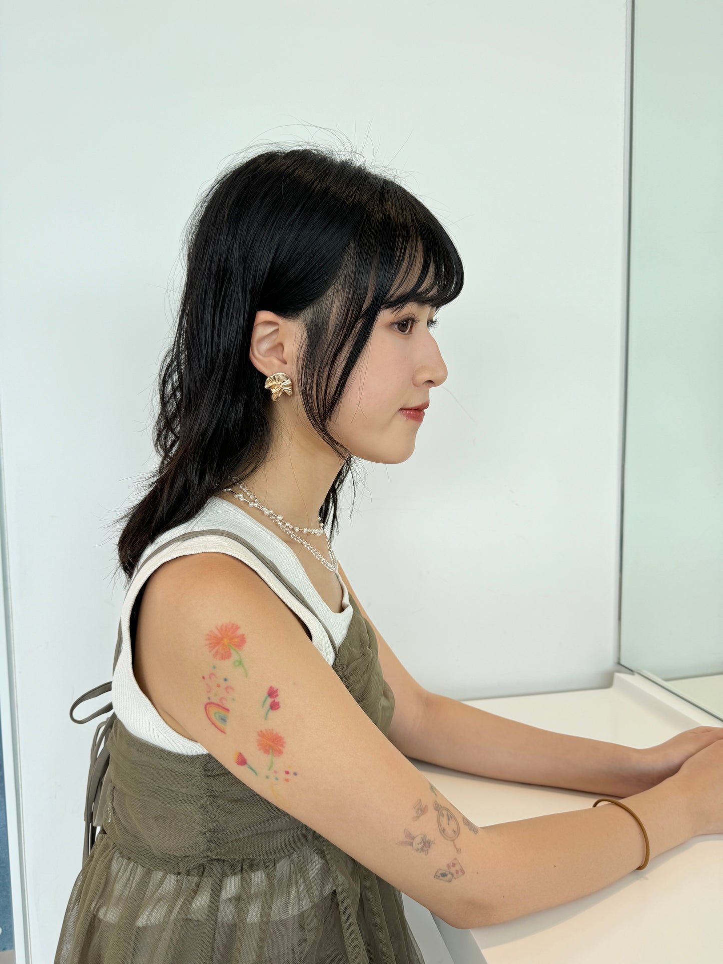 氣質～不規則霧面耳環