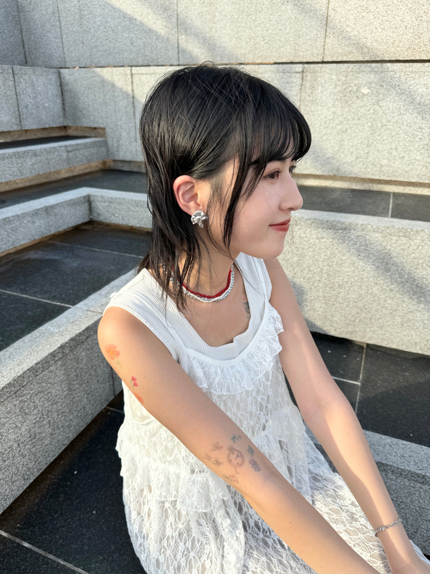 氣質～不規則霧面耳環