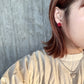 Mini小花球珠珠耳環